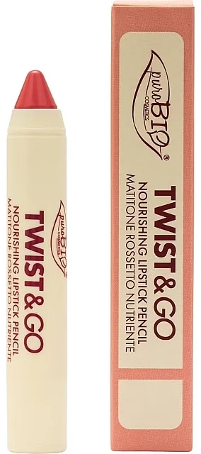 PuroBio Cosmetics TWIST & GO Nourishing Lipstick Pencil