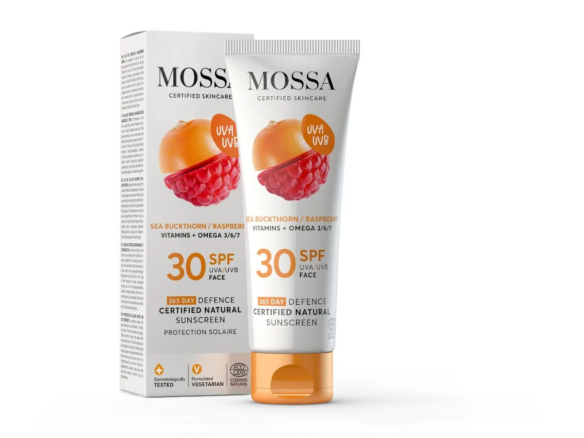 MOSSA COSMETICS 365 Defence Certified Natural Sunscreen For Face SPF 30