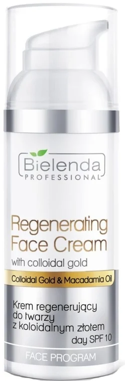 Crema viso rigenerante con oro colloidale SPF 10