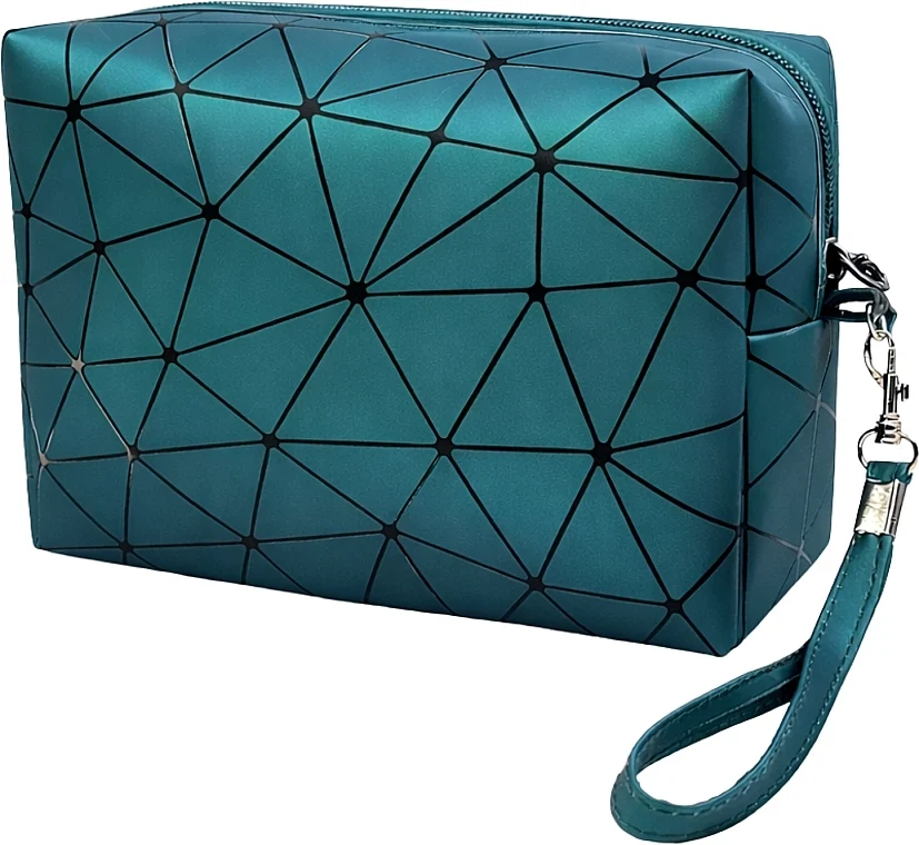 Beauty case da viaggio per accessori, turchese