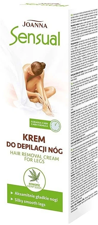 Crema depilatoria per i piedi con estratto di canapa