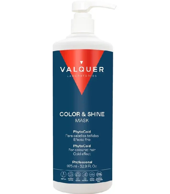 Valquer Hair Mask Glacial Enhancer Color And Brightness of Coloured Hair 1000ml