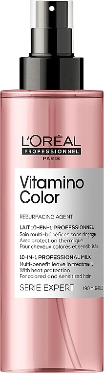 Spray multifunzionale per capelli colorati
