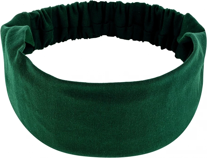 Fascia per capelli, jersey, smeraldo "Knit Classic"