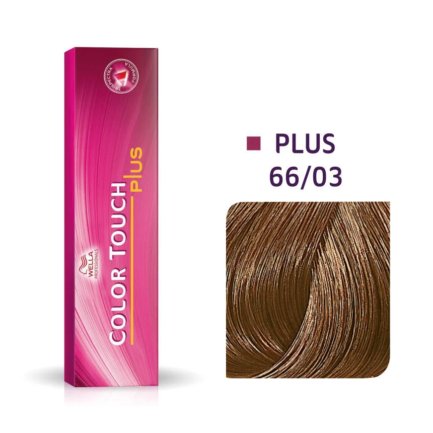 Wella Professionals Color Touch Plus Tintura per Capelli Semipermanente Senza Ammoniaca 66/03 Biondo Scuro Naturale Dorato Intenso 60 ml