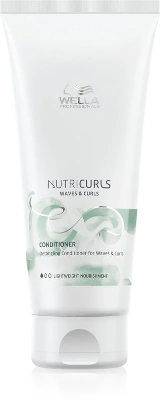 Wella Balsamo Nutricurls Onde e Ricci - Balsamo nutriente per capelli mossi e ricci - 200ml