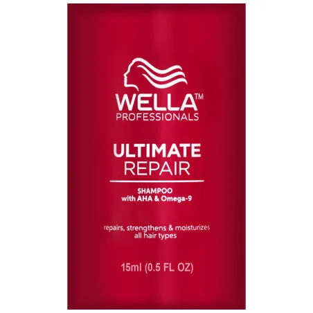 Wella Ultimate Repair Shampoo - shampoo rigenerante per capelli, 15 ml