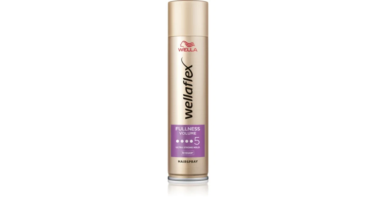 Wella Wellaflex Fullness Volume lacca per capelli fissante extra forte per elasticità e volume 250 ml
