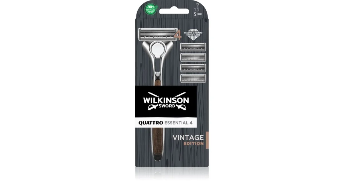 Wilkinson Quattro Essential 4 Vintage Edition 1,0 pezzi