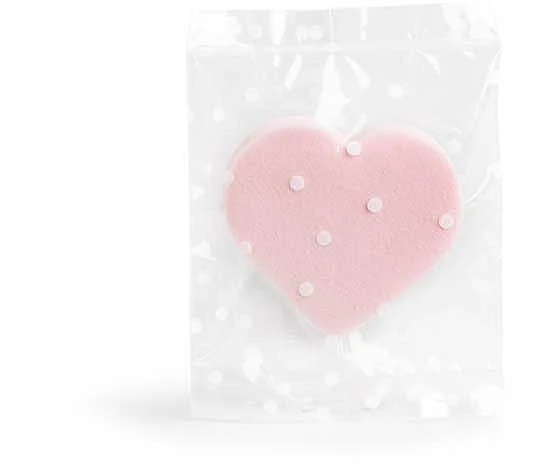 Spugna trucco "Cuore", rosa