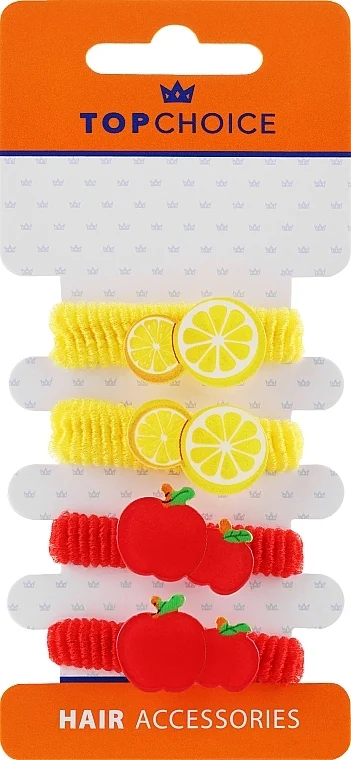 Elastici capelli 22944, "Limone e mela", 4 pz