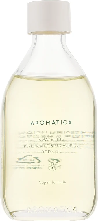 Olio da massaggio per il corpo con menta ed eucalipto
