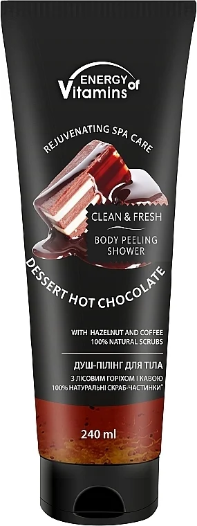 Peeling doccia corpo "Cioccolato e nocciole"