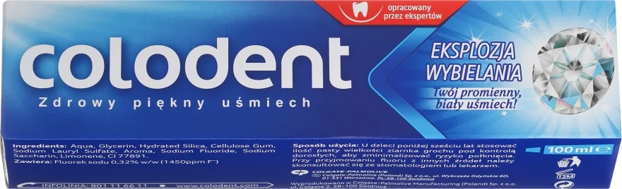 Dentifricio sbiancante "Esplosione sbiancante"