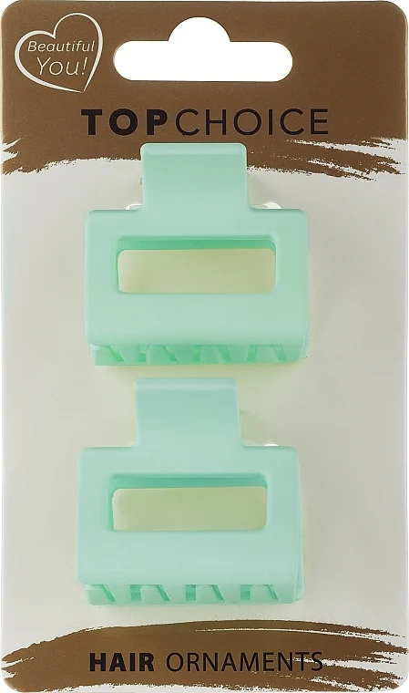 Mollette per capelli, 183188+1, 2 pezzi, menta