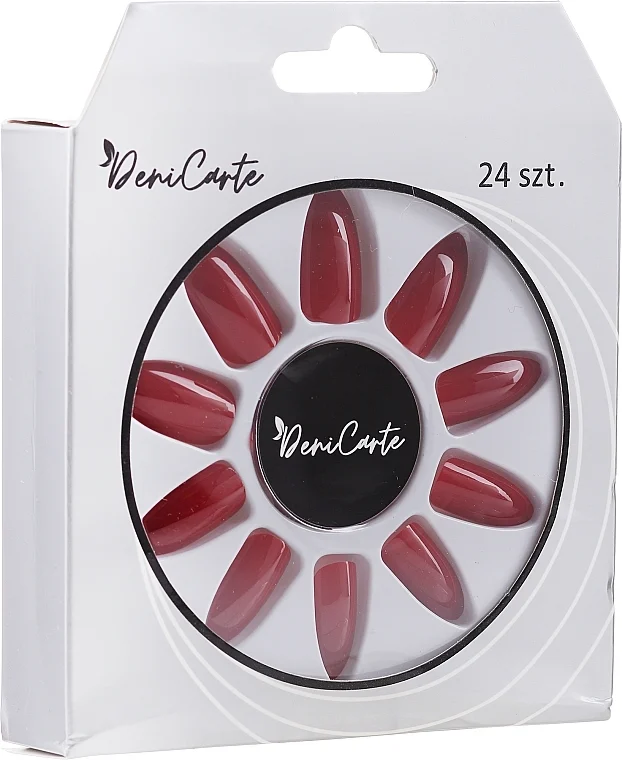 Unghie finte in gel, rosse