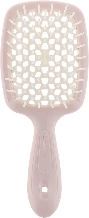 Spazzola per capelli, rosa pastello con bianco