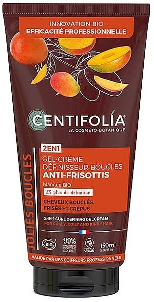 Crema gel modellante capelli ricci