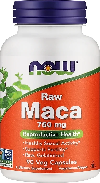 Integratore alimentare "Maca grezza", 750 mg