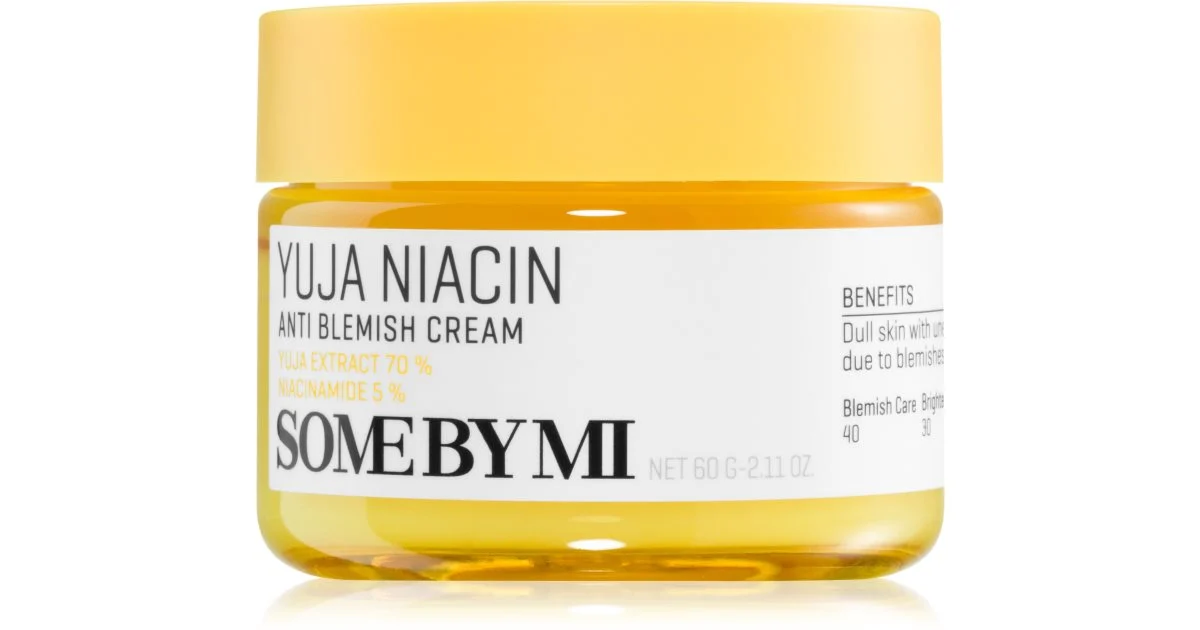 Some By Mi Yuja Niacin Anti imperfezioni crema viso idratante e illuminante per pelli iperpigmentate 60 g