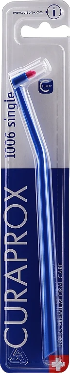 Spazzolino da denti, monociuffo "Single CS 1006", blu