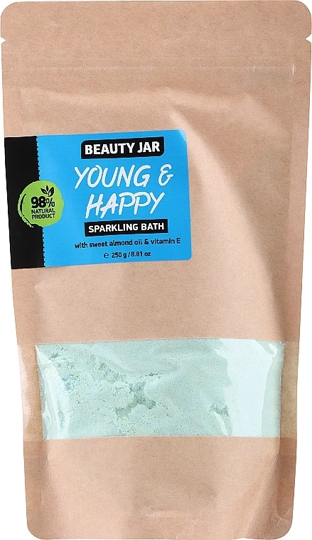 Polvere da bagno effervescente con olio di mandorle dolci e vitamina E
