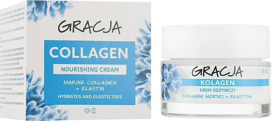 Crema nutriente anti-rughe con collagene marino ed elastina