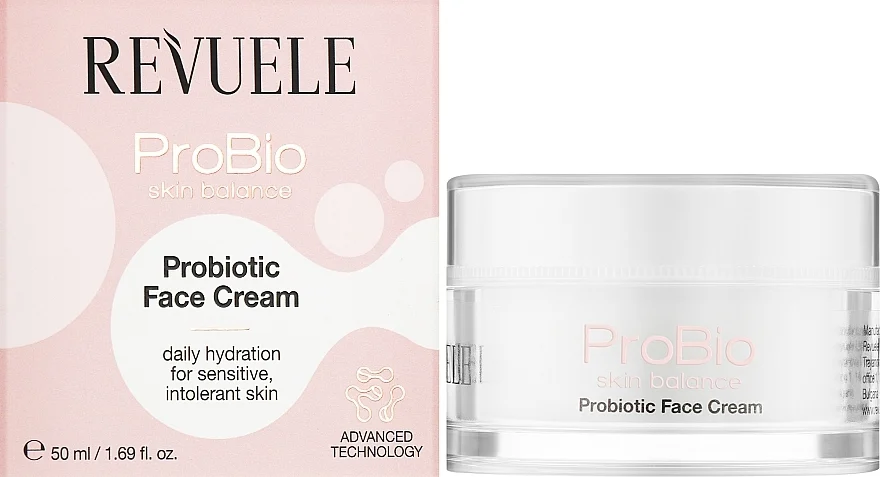 Crema viso con probiotici