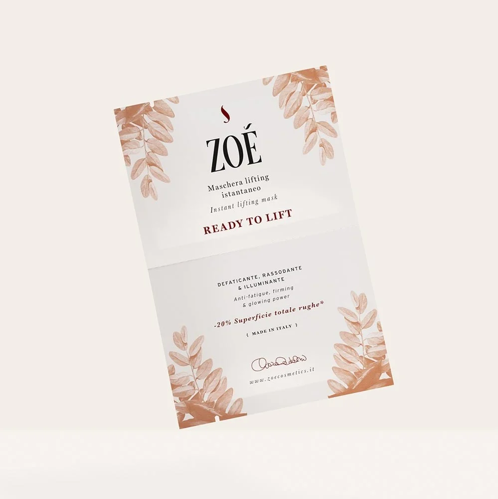 ZOE COSMETICS Ready To Lift – Maschera Viso Antirughe Effetto Lifting